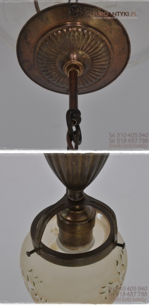 STARA LAMPA LAMPKA SUFITOWA DO GANKU GANKA HOLU