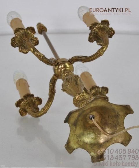 STARA LAMPKA BAROK ROKOKO MOSIADZ BRAZ ANTYK