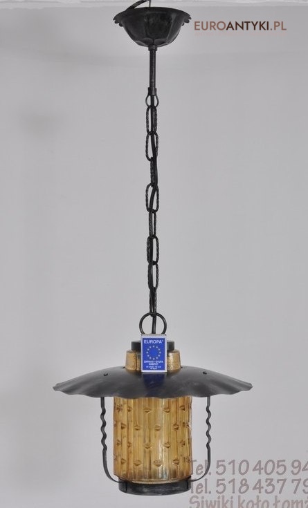 STARA LAMPKA LAMPA DO GANKA HOLU SZKLANY WALEC