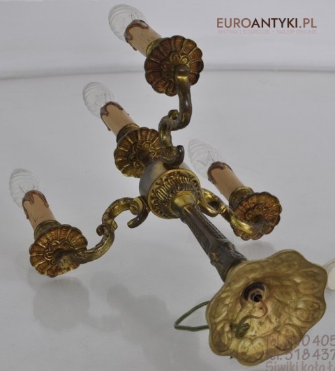 STARA MOSIEZNA LAMPKA LAMPA BAROK ROKOKO VINTAGE