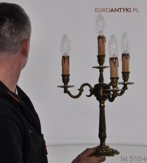 STARA MOSIEZNA LAMPKA LAMPA BAROK ROKOKO VINTAGE