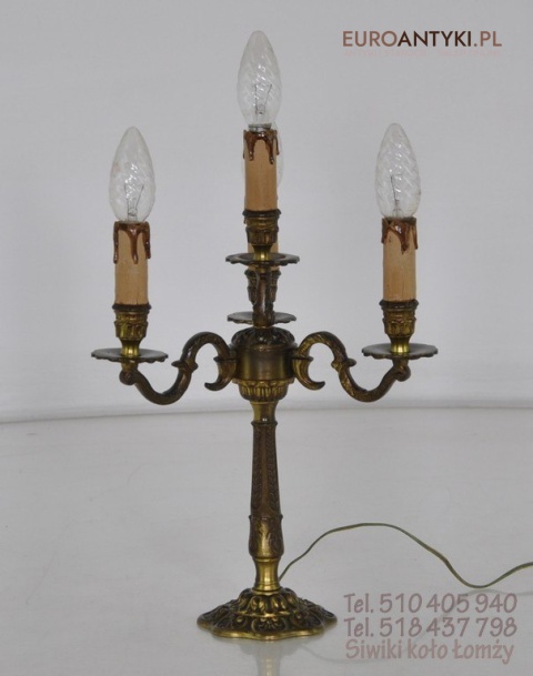 STARA MOSIEZNA LAMPKA LAMPA BAROK ROKOKO VINTAGE