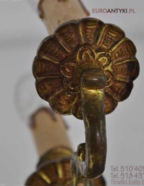 STARA MOSIEZNA LAMPKA LAMPA BAROK ROKOKO VINTAGE