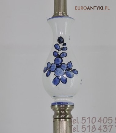 STARA SREBRNA LAMPA PODLOGOWA STARE SREBRO ANTYK