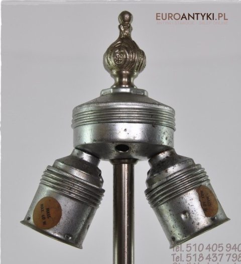 STARA SREBRNA LAMPA PODLOGOWA STARE SREBRO ANTYK