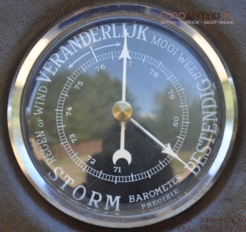 STARA STACJA POGODY BAROMETR TERMOMETR HYGROMETR