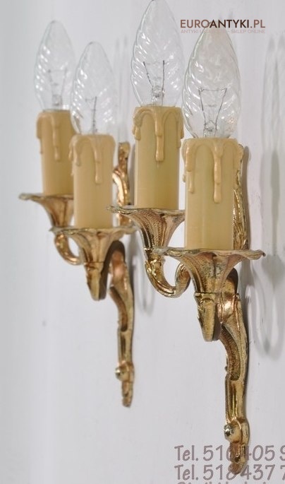 STARE ZLOTE KINKIETY LAMPKI NA SCIANE BAROK ROKOKO