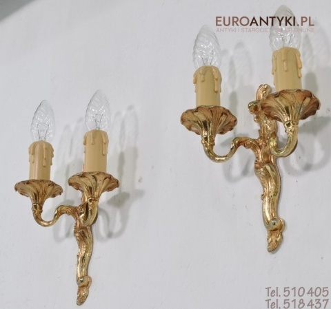 STARE ZLOTE KINKIETY LAMPKI NA SCIANE BAROK ROKOKO
