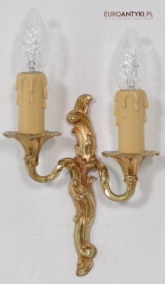 STARE ZLOTE KINKIETY LAMPKI NA SCIANE BAROK ROKOKO