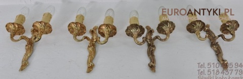 STARE ZLOTE KINKIETY LAMPKI NA SCIANE BAROK ROKOKO