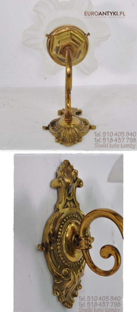 STARY KINKIET Z KLOSZEM LAMPKA LAMPA Z LAT 1940