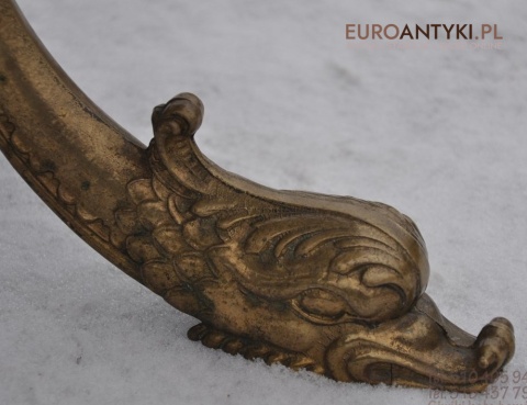 STARY STOLIK STOLICZEK SECESYJNY ZIELONY MARMUR