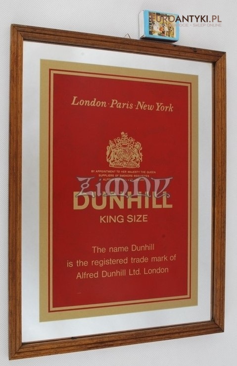STARY SZYLD REKLAMA DUNHILL DO PUBU BARU KNAJPY XL