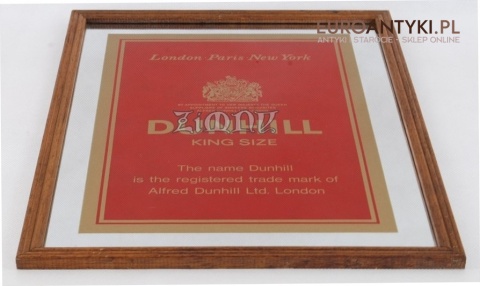 STARY SZYLD REKLAMA DUNHILL DO PUBU BARU KNAJPY XL