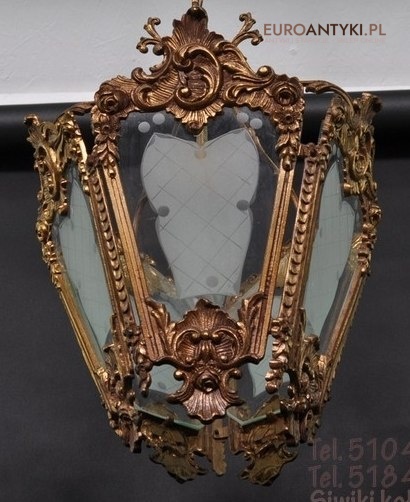 XL ANTYK DUZA SECESYJNA LAMPA DO GANKU GANKA HOLU