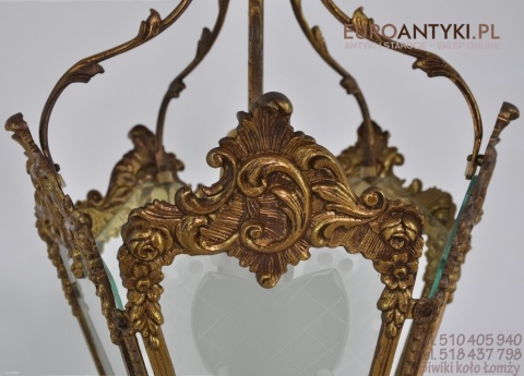 XL ANTYK DUZA SECESYJNA LAMPA DO GANKU GANKA HOLU