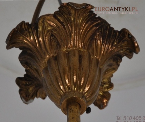 XL ANTYK DUZA SECESYJNA LAMPA DO GANKU GANKA HOLU