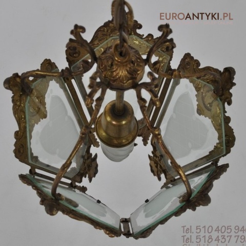 XL ANTYK DUZA SECESYJNA LAMPA DO GANKU GANKA HOLU