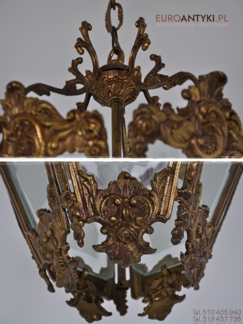 XL ANTYK DUZA SECESYJNA LAMPA DO GANKU GANKA HOLU