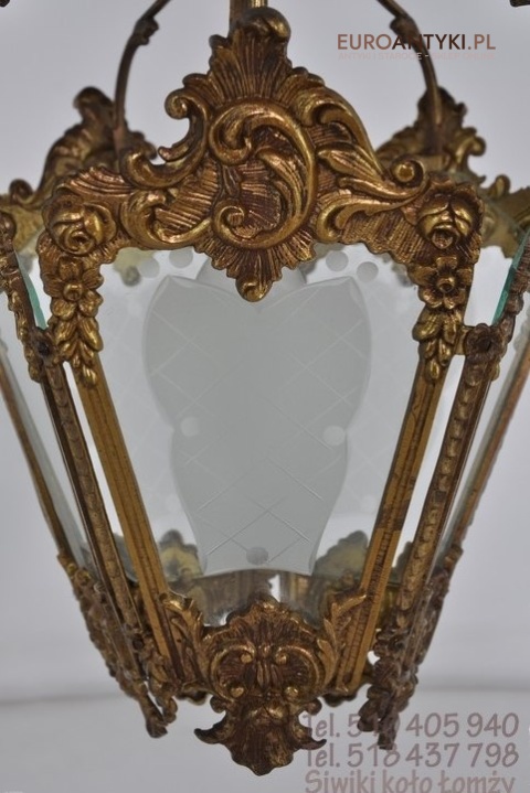 XL ANTYK DUZA SECESYJNA LAMPA DO GANKU GANKA HOLU