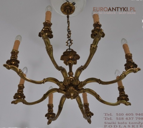 XL DUZY STARY ZYRANDOL ANTYK BAROK ROKOKO MOSIADZ
