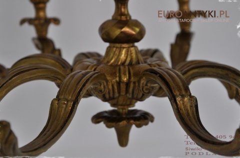 XL DUZY STARY ZYRANDOL ANTYK BAROK ROKOKO MOSIADZ