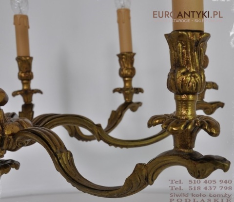 XL DUZY STARY ZYRANDOL ANTYK BAROK ROKOKO MOSIADZ