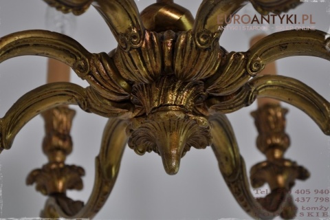 XL DUZY STARY ZYRANDOL ANTYK BAROK ROKOKO MOSIADZ