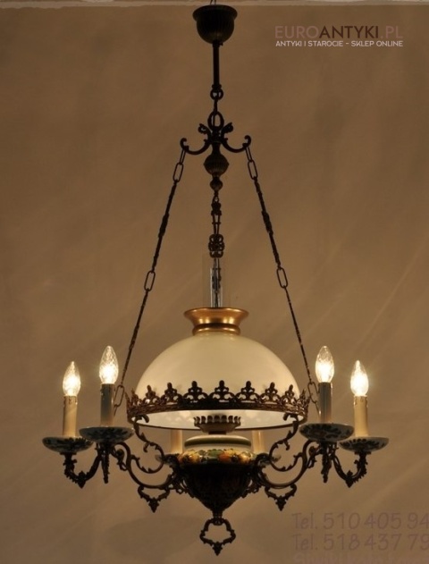 XL STARY ZYRANDOL PROWANSALSKI LAMPA PROWANSALSKA