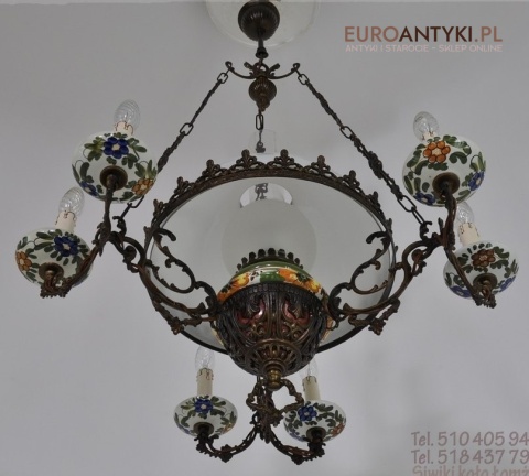 XL STARY ZYRANDOL PROWANSALSKI LAMPA PROWANSALSKA