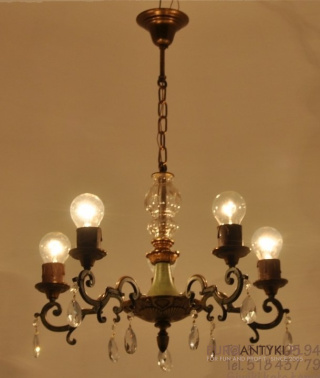 ANTYK STARY ZYRANDOL SECESJA JUGENDSTIL LAMPA