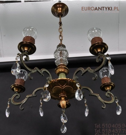 ANTYK STARY ZYRANDOL SECESJA JUGENDSTIL LAMPA