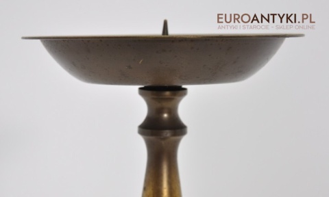 DUŻY STARY ŚWIECZNIK Z MOSIADZU 56 cm