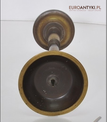 DUŻY STARY ŚWIECZNIK Z MOSIADZU 56 cm