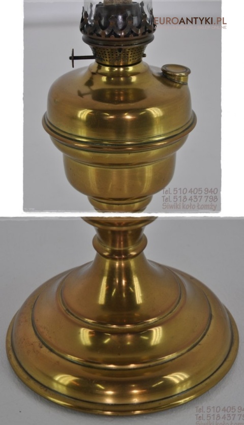 SECESYJNA LAMPKA LAMPA NAFTOWA L&B BREVETE XL