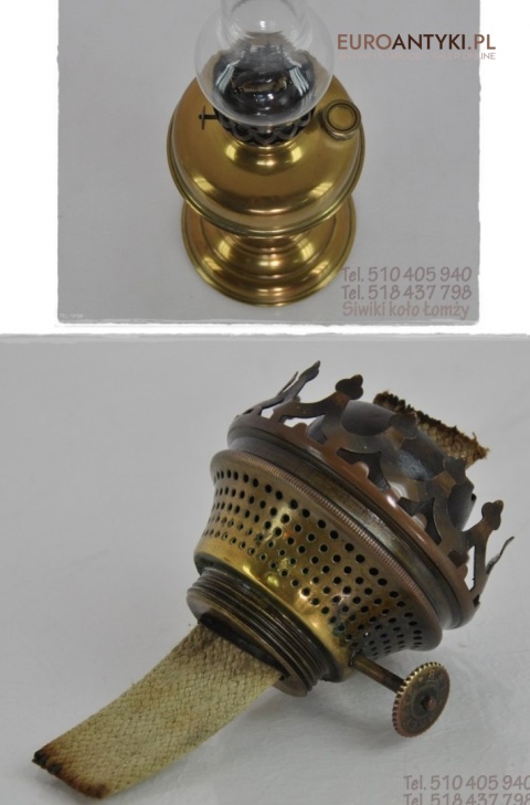 SECESYJNA LAMPKA LAMPA NAFTOWA L&B BREVETE XL