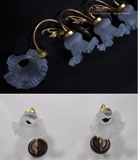 STARE KINKIETY LAMPY LAMPKI NA SCIANE ZLOTY KOLOR