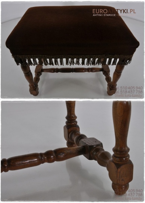 STARE SIEDZISKO KRZESELKO PUFA STOLECZEK STOLEK