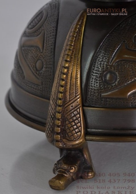 STARY DUZY SWIECZNIK Z BRAZU SWIECA PASCHALNA 8cm