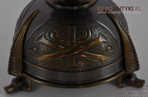 STARY DUZY SWIECZNIK Z BRAZU SWIECA PASCHALNA 8cm