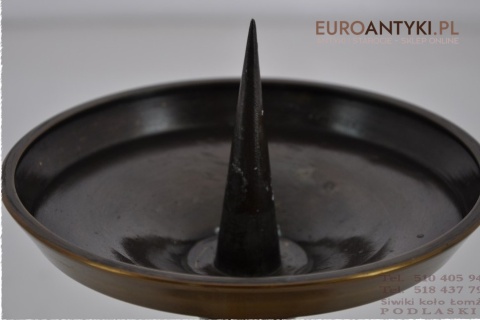 STARY DUZY SWIECZNIK Z BRAZU SWIECA PASCHALNA 8cm