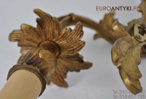 STARY KINKIET BAROK ROKOKO LAMPKA LAMPA Z LAT 1940