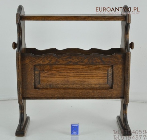 STARY KLASYCZNY GAZETNIK STOJAK NA GAZETY RUSTIC