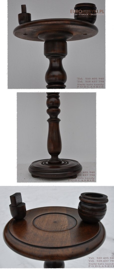 STARY STOLICZEK STOJAK STOJACZEK DLA PALACZA ANTYK