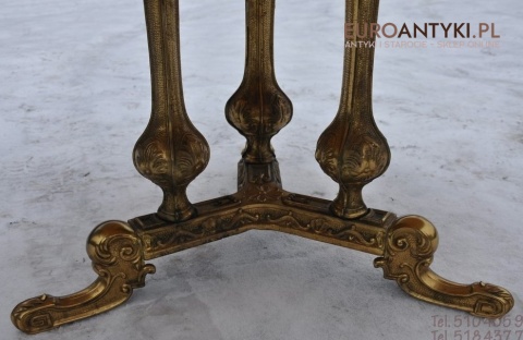 STARY STOLIK STOLICZEK SECESYJNY ONYX ONYKS ANTYK