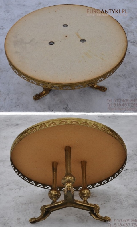 STARY STOLIK STOLICZEK SECESYJNY ONYX ONYKS ANTYK