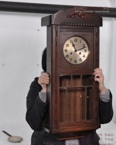 Zabytkowy zegar skrzniowy antyk muzealny do twojego domu