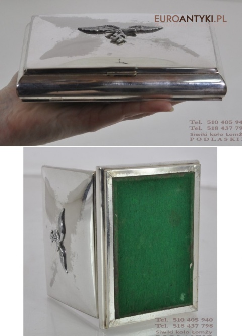 SZKATULKA SZKRZYNECZKA PAPIEROSNICA LUFTWAFFE