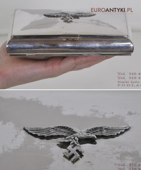 SZKATULKA SZKRZYNECZKA PAPIEROSNICA LUFTWAFFE