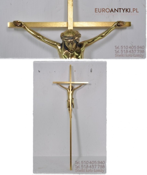 XL STARY KRZYZYK KRZYZ Z MOSIADZU JEZUS CHRYSTUS